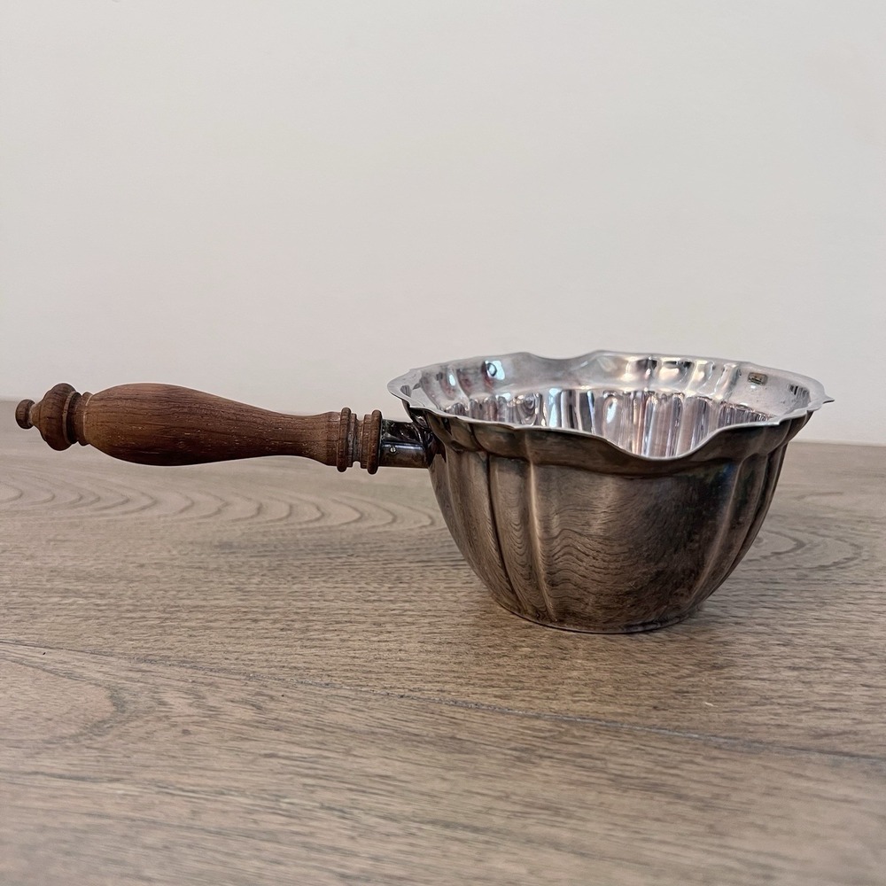 Vintage Gorham Chippendale Wooden Handle Silverplate Brandy Warmer/Chafing YC675 - Picture 4 of 9
